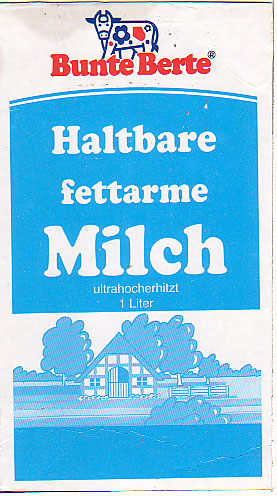 Deutschland: Bunte Berte, Haltbare fettarme Milch, ultrahocherhitzt