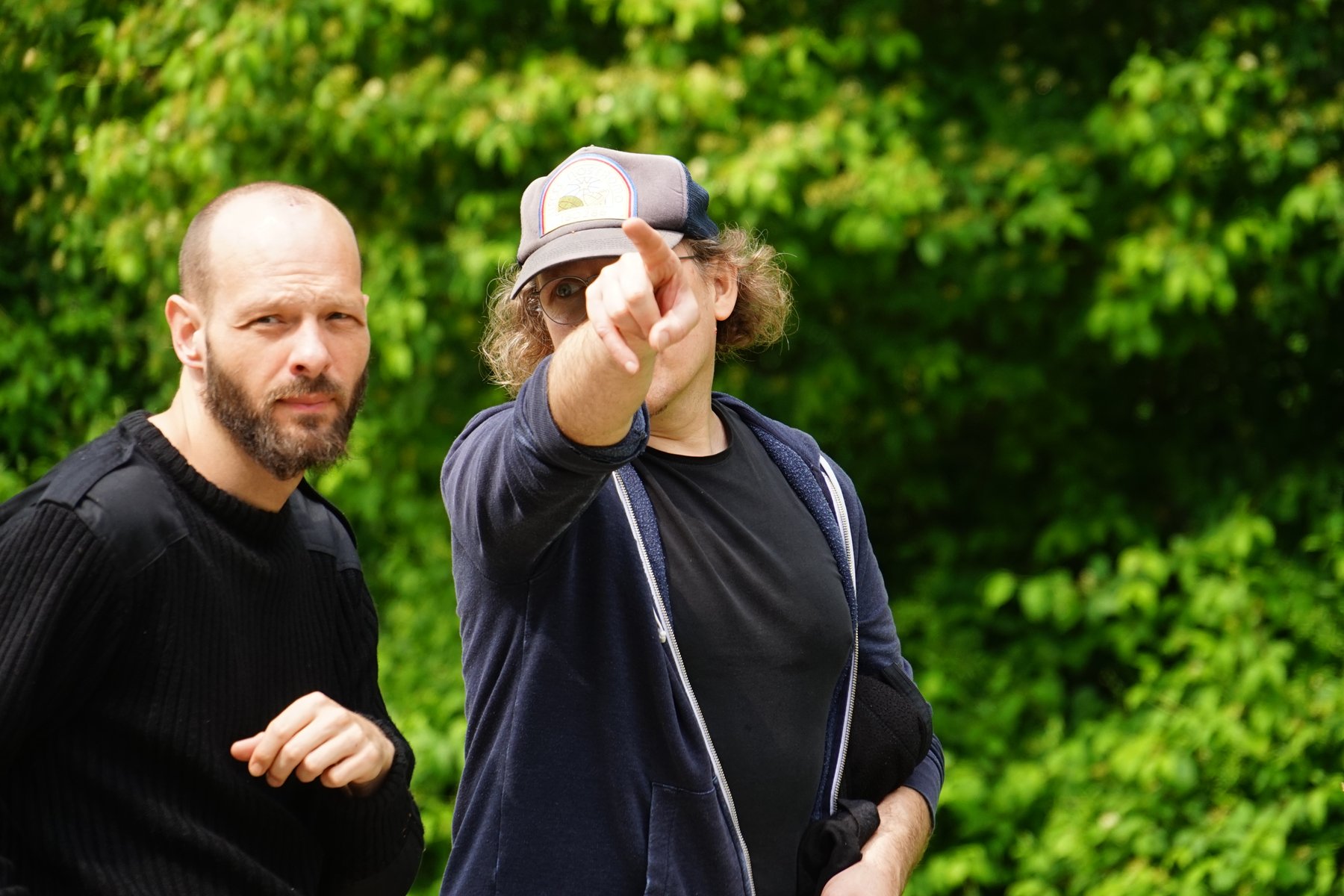 Behind-the-scenes-Foto vom Solvent-Dreh in Unterzögersdorf